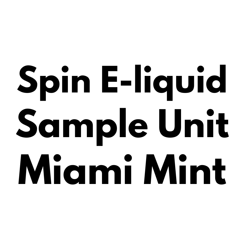 Spin E-Liquid Salt Sample Unit